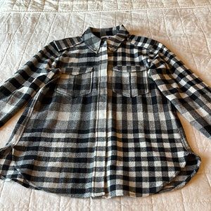 Reiss Wool Plaid Button Down